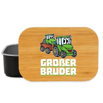 Fahrzeug Statement Traktor Landwirtschaft Biobauer - Lunch Box - Schwarz - Vorne