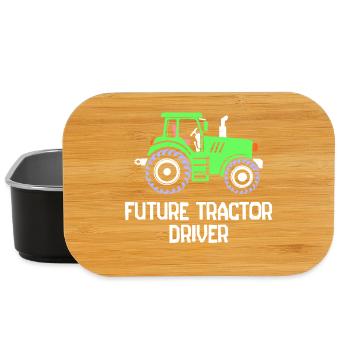 Commercial Vehicle Statement Country Life Tractor Farmer - Lunch Box - black - Front