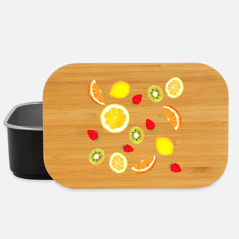 Assortment of fresh fruit - Lunch Box - black
