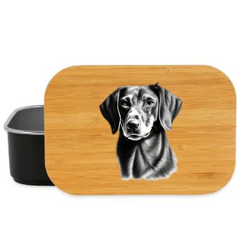 Shorthair Dachshund Dachshund Dachshund - Lunch Box - black - Front