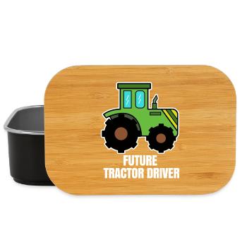 Vehicle Agricultural Machinery Statement Tractor Builder - Lunch Box - black - Front