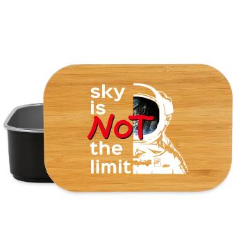 sky is Not the limit white - Lunch Box - Schwarz - Vorne