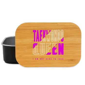 Reine du taekwondo - Boîte à goûter - noir - Devant
