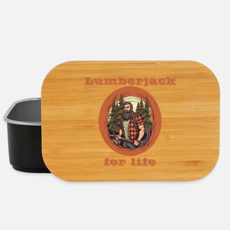 Lumberjack for life - Lunch Box - black