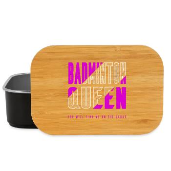 Badminton Queen - Lunch Box - black - Front