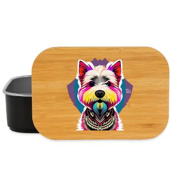 West Highland Terrier - Lunch Box - Schwarz - Vorne