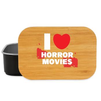 Cinéma Cineaste I Love Movies Déclaration de cœur Films - Boîte à goûter - noir - Devant
