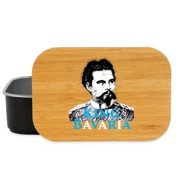 King Bavaria – König Ludwig II. Bayern Motiv - Lunch Box - Schwarz - Vorne