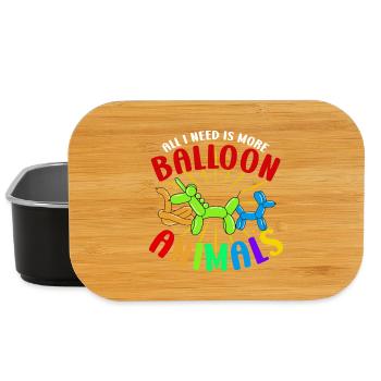 Balloon Twisting Design - Lunch Box - black - Front