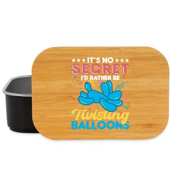 Balloon Twisting Design - Lunch Box - black - Front