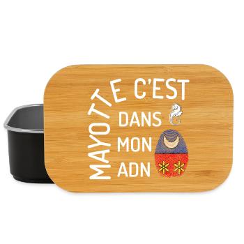 T SHIRT MAYOTTE C'EST DANS MON ADN - Boîte à goûter - noir - Devant