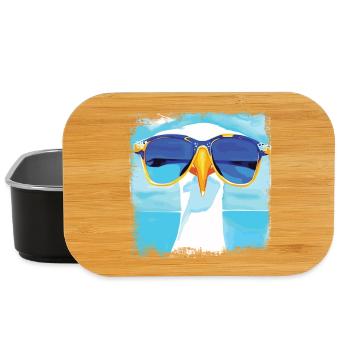 Möwe - blue white Möwen Collection - Lunch Box - Schwarz - Vorne