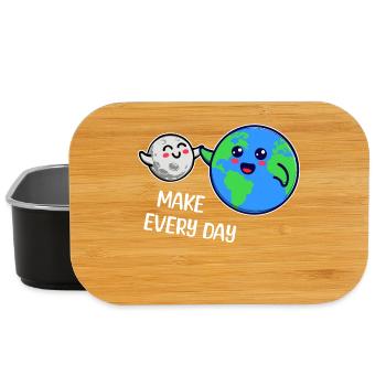 Mutter Erde Statement Umweltfreundlich Umwelt - Lunch Box - Schwarz - Vorne