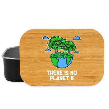 Mutter Erde Planet Statement Baum Naturschutz - Lunch Box - Schwarz - Vorne