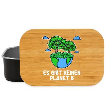 Baum Planet Erde Statement Umwelt Umweltfreundlich - Lunch Box - Schwarz - Vorne