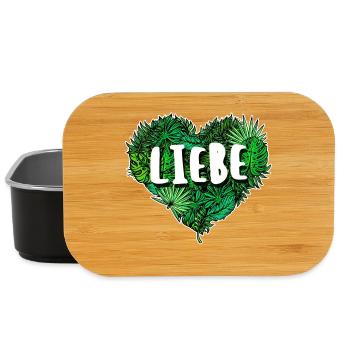Umwelt Natur Herz Naturschutz Umweltschützer Erde - Lunch Box - Schwarz - Vorne