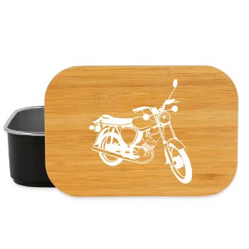 Simson S51 Mobylette Légende Illustration Moto RDA - Boîte à goûter - noir - Devant