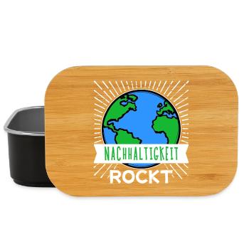 Umwelt Mutter Erde Nachhaltigkeit Umweltschützer - Lunch Box - Schwarz - Vorne