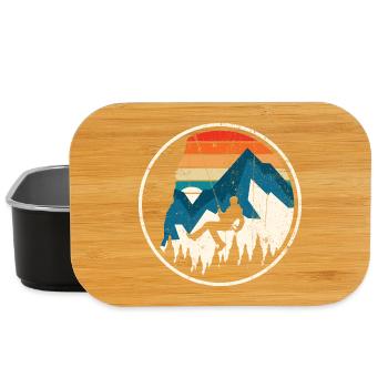 Alpiner Aufstieg in Sunset Stripes - Lunch Box - Schwarz - Vorne