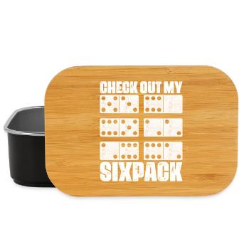 Conception de jeux Domino - Boîte à goûter - noir - Devant