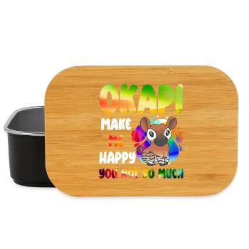 Okapi Wächter des Waldes - Lunch Box - Schwarz - Vorne