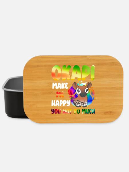 Okapi Wächter des Waldes - Lunch Box - Schwarz
