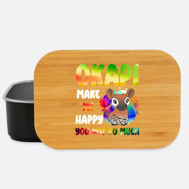 Okapi Wächter des Waldes - Lunch Box - Schwarz
