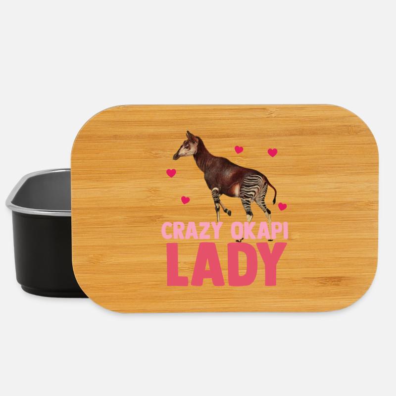 Im Herzen des Waldes Okapi - Lunch Box - Schwarz