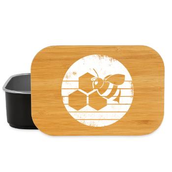 Honigbiene Skizze - Lunch Box - Schwarz - Vorne