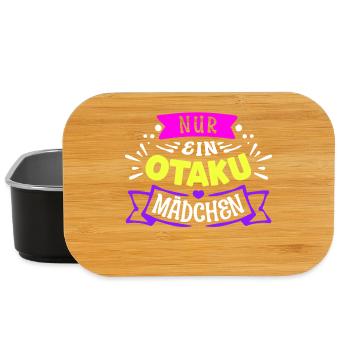 Heart Anime Girl Statement Otaku Manga Japan - Lunch Box - black - Front