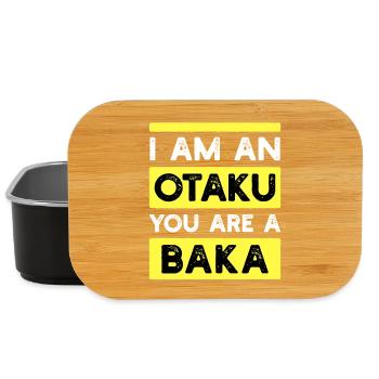 Baka Statement Anime Manga Japan Animation Otaku - Lunch Box - Schwarz - Vorne