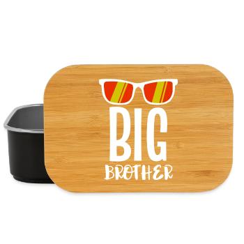 Cooler Spruch Stolzer Großer Bruder Bruderherz - Lunch Box - Schwarz - Vorne
