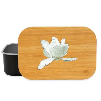 Ideen Muttertag, Magnolie seitlich - Lunch Box - Schwarz - Vorne