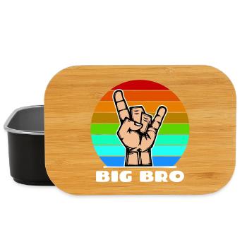 Großer Bruder Bruderherz Cooler Spruch Bro - Lunch Box - Schwarz - Vorne