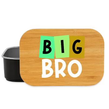 Großer Bruder Bruderherz Bro Statement Geschwister - Lunch Box - Schwarz - Vorne