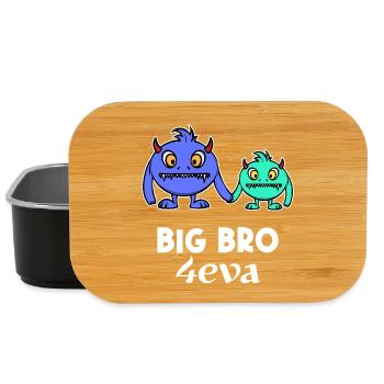 Déclaration de frère et de sœur Brother Heart Bro Big Brother - Boîte à goûter - noir - Devant