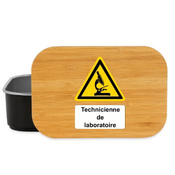 Technicienne de laboratoire - Boîte à goûter - noir - Devant