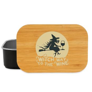 Witch Way to the Wine - Lunch Box - black - Front