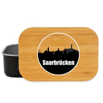 Saarbrücken Transparent Skyline - Lunch Box - Schwarz - Vorne