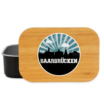 Saarbrücken Blue Hour Skyline - Lunch Box - Schwarz - Vorne
