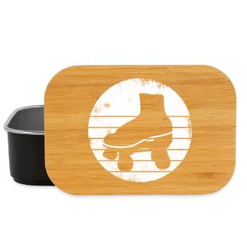 Roller Skates Drawing - Lunch Box - black - Front
