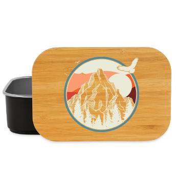 Alpine Circle Sunrise - Lunch Box - black - Front