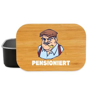 Pensionist Statement Senior Pensionär Abschied - Lunch Box - Schwarz - Vorne