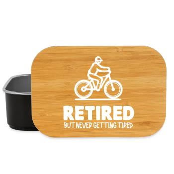 Relevé Senior Retraite Retraite Retraité - Boîte à goûter - noir - Devant