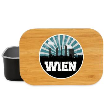 Wien Blue Hour Skyline - Lunch Box - Schwarz - Vorne