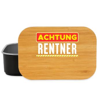 Déclaration du retraité Retraite Retraité Senior - Boîte à goûter - noir - Devant