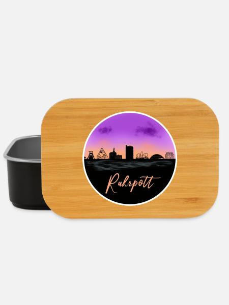 Ruhrpott Fineline Skyline - Lunch Box - Schwarz