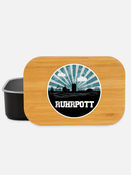 Ruhrpott Blue Hour Skyline - Lunch Box - Schwarz