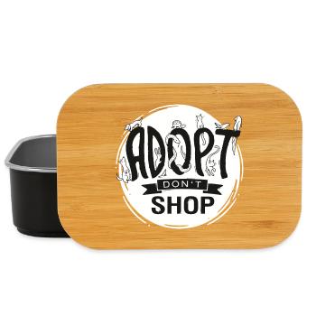 Adopt Don't Shop - Lunch Box - black - Front