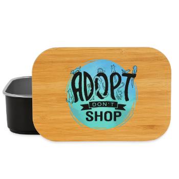 Adopt Don't Shop - Lunch Box - black - Front